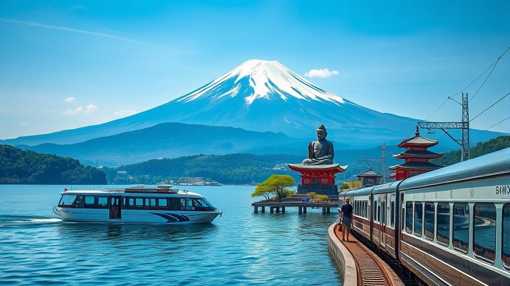 투어 일정 및 주요 방문지 (realistic 스타일)