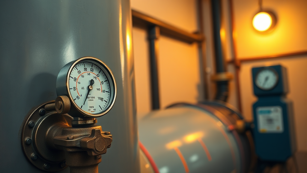 보일러 멈춤: 긴급 자가 점검 (realistic 스타일)