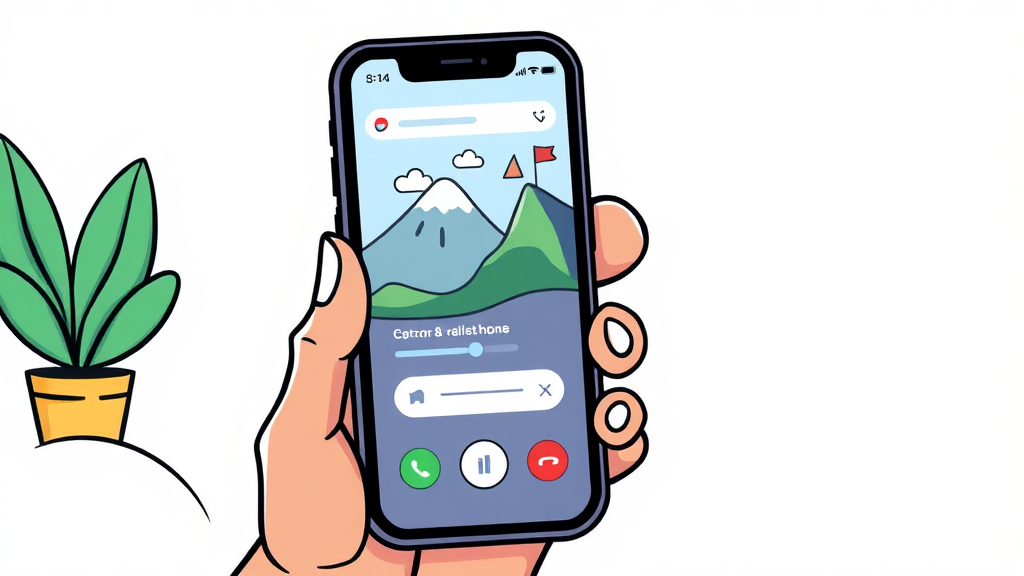 에이닷 아이폰 통화 녹음 방법 (cartoon 스타일)