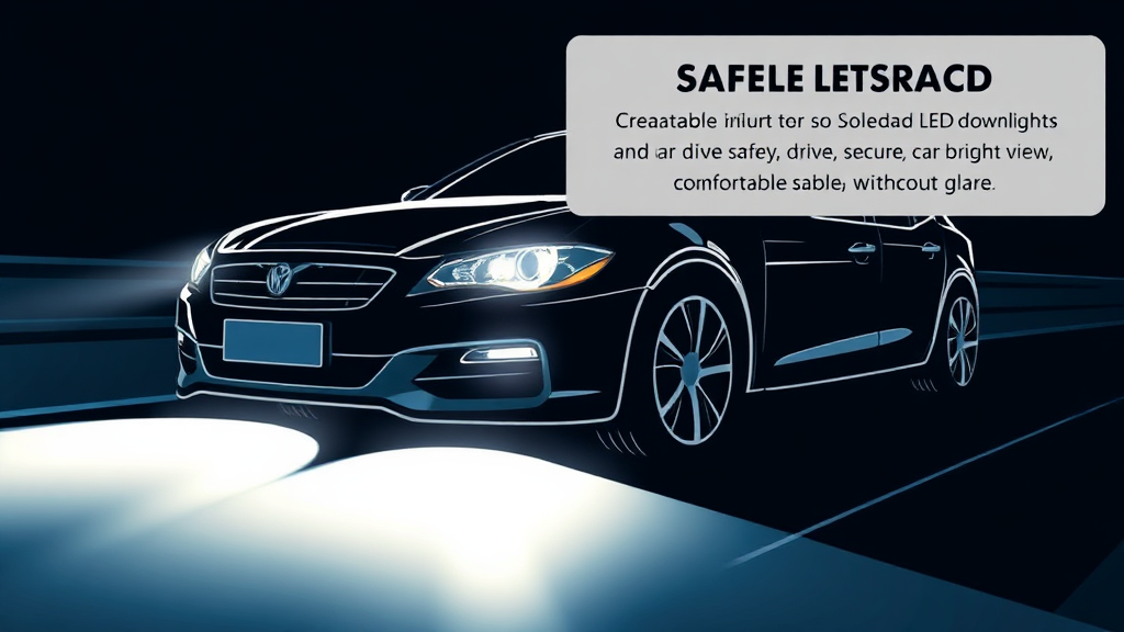 야간 운전, 안전이 최우선! (illustration 스타일)