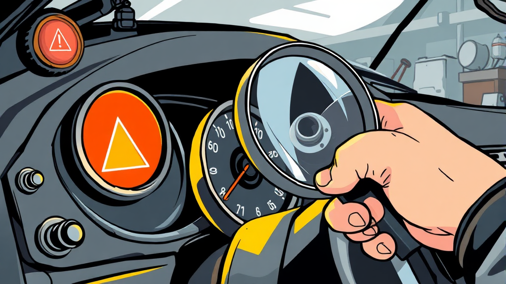 기존 램프 상태 점검 (illustration 스타일)