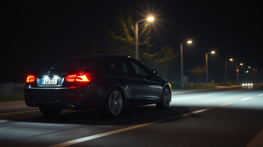 결론: 안전한 야간 운전을 위해 (realistic 스타일)