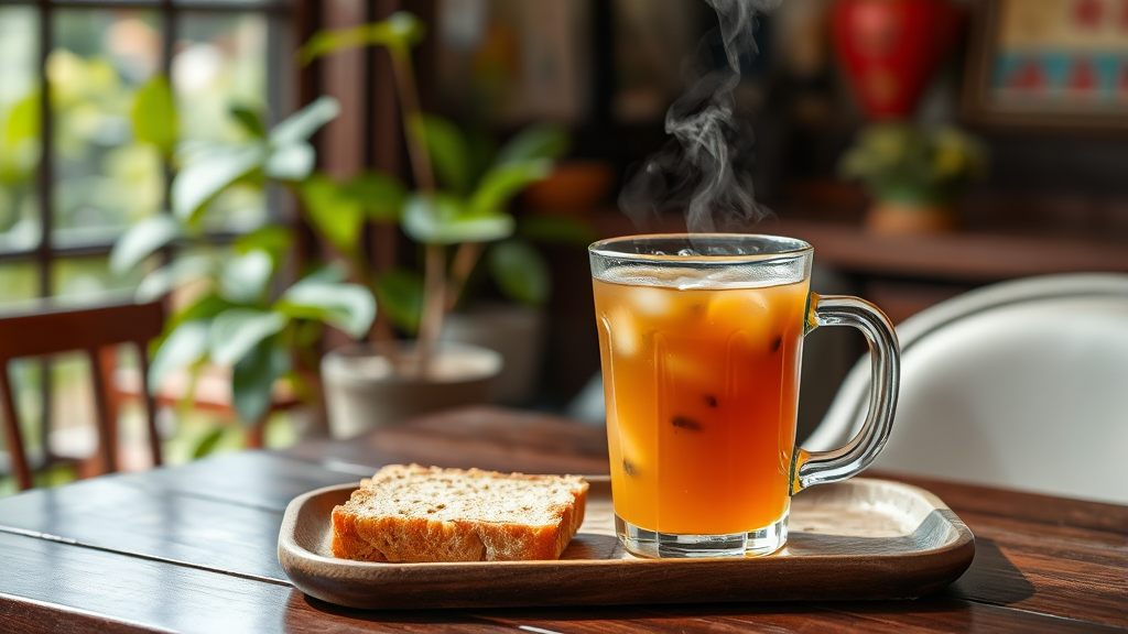 홍콩식 밀크티: 주문 꿀팁 (realistic 스타일)