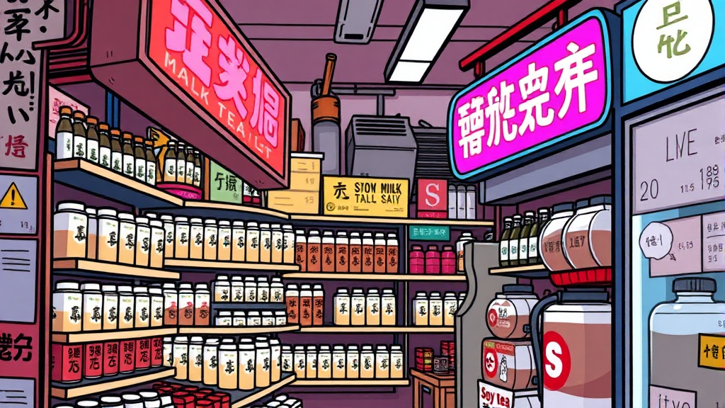 홍콩 편의점 간식 추천 (cartoon 스타일)