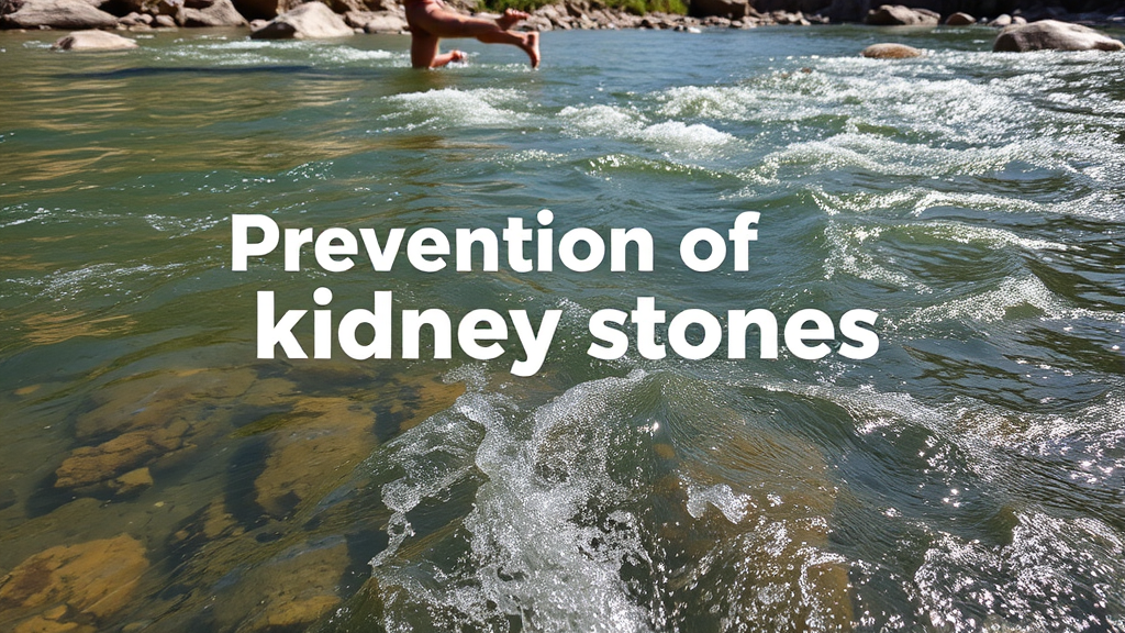 요로결석, 예방이 중요해요! (realistic 스타일)