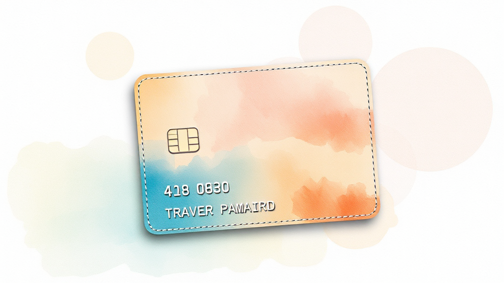 트래블월렛 카드 발급 방법 (온라인/오프라인) (watercolor 스타일)