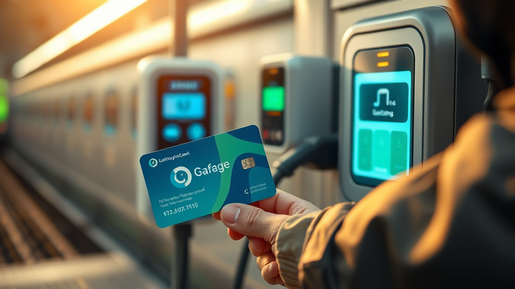 기후동행카드 충전 방법 (realistic 스타일)