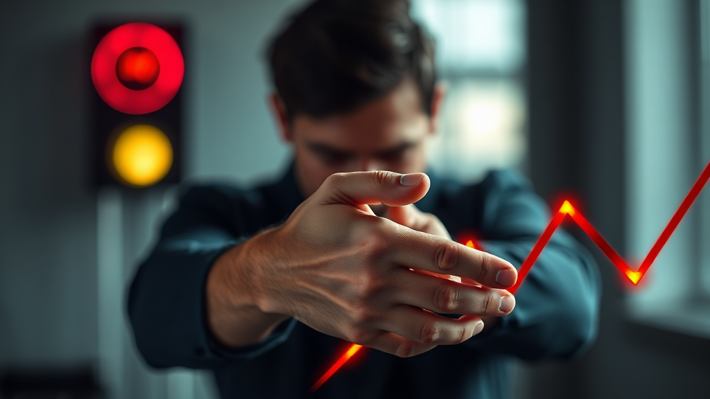 마이너스 통장 사용 시 주의사항 (realistic 스타일)