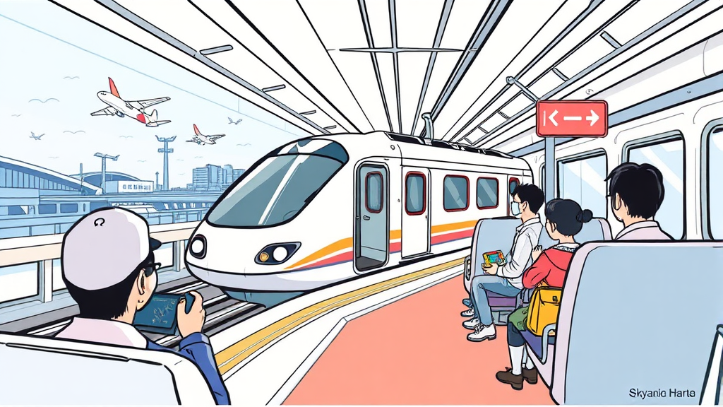 나리타-도쿄, 스카이라이너 완벽 가이드: 티켓 구매, 노선, 시간표, 탑승법 총정리 2 스카이라이너 티켓, 똑똑하게 구매하기 (illustration 스타일)