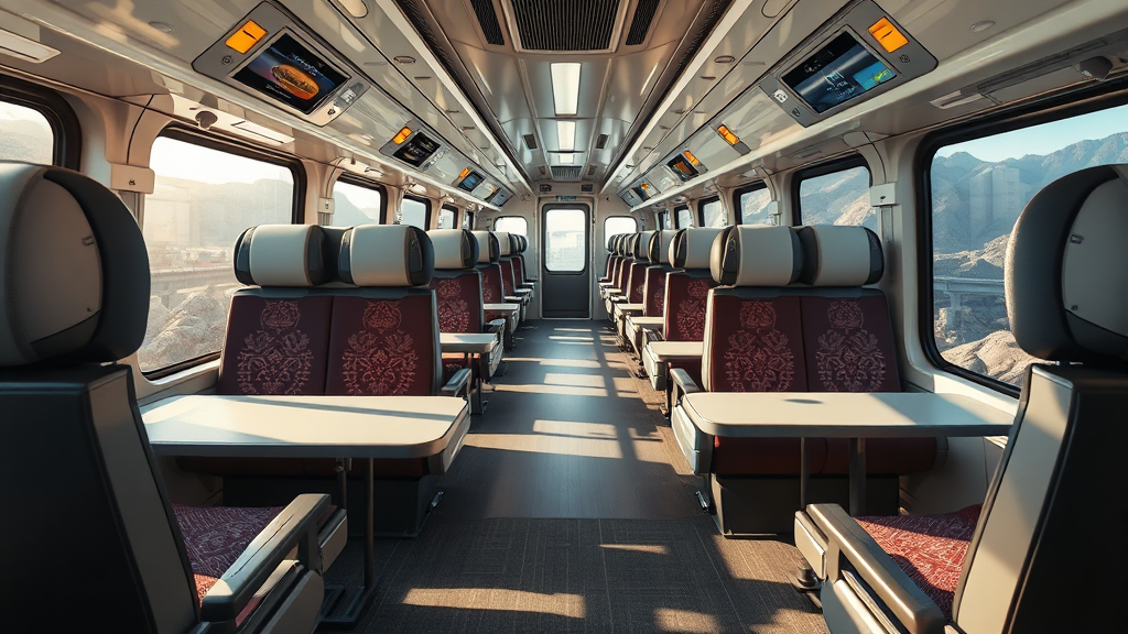 나리타-도쿄, 스카이라이너 완벽 가이드: 티켓 구매, 노선, 시간표, 탑승법 총정리 5 스카이라이너 좌석 & 편의시설 파헤치기 (realistic 스타일)