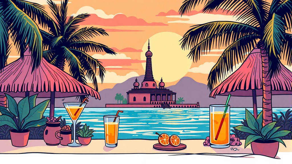 낮술 허용 시간 & 특별 장소 (illustration 스타일)