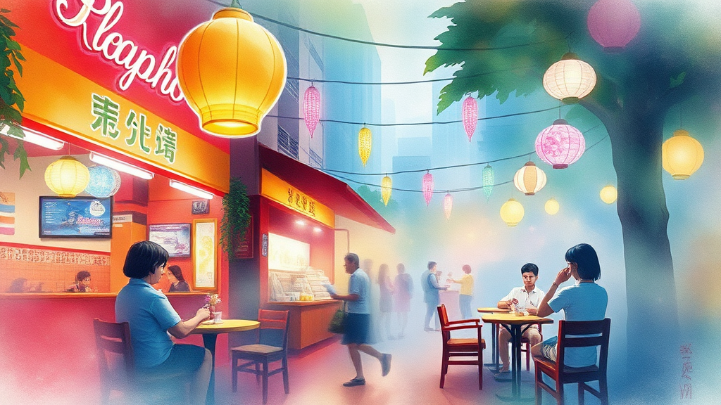 숨은 카페 & 디저트 맛집 (watercolor 스타일)