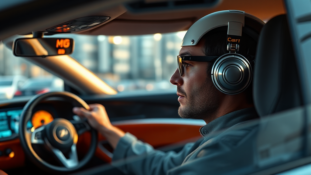 디스플레이와 음성인식 기업 (realistic 스타일)