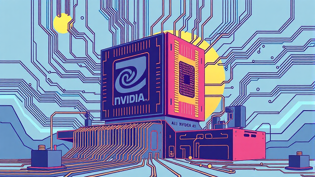 엔비디아의 움직임 (illustration 스타일)