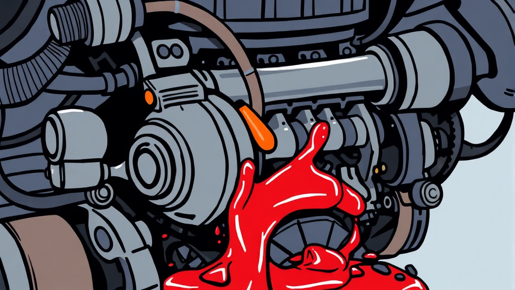 엔진오일, 왜 중요할까? (cartoon 스타일)