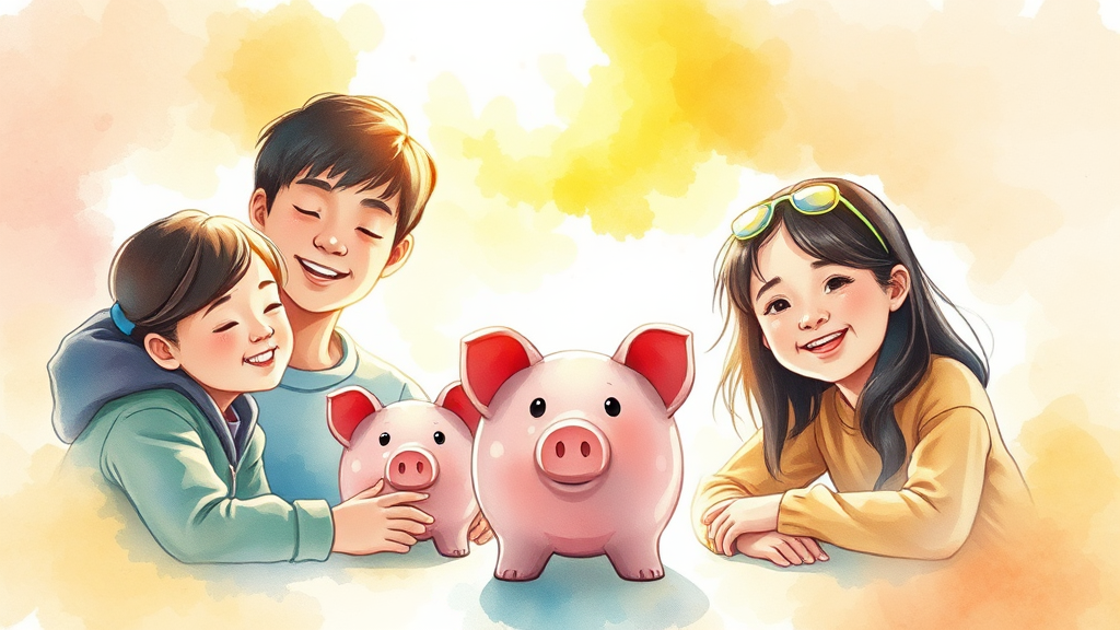 정부 지원, 얼마나 받을 수 있을까? (watercolor 스타일)