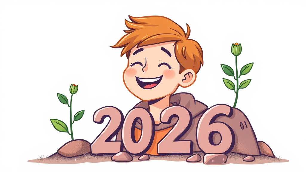 미래를 위한 든든한 발걸음 (illustration 스타일)