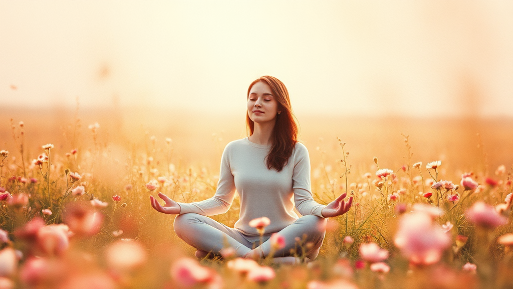 갱년기 증상 관리 & 대처 (watercolor 스타일)