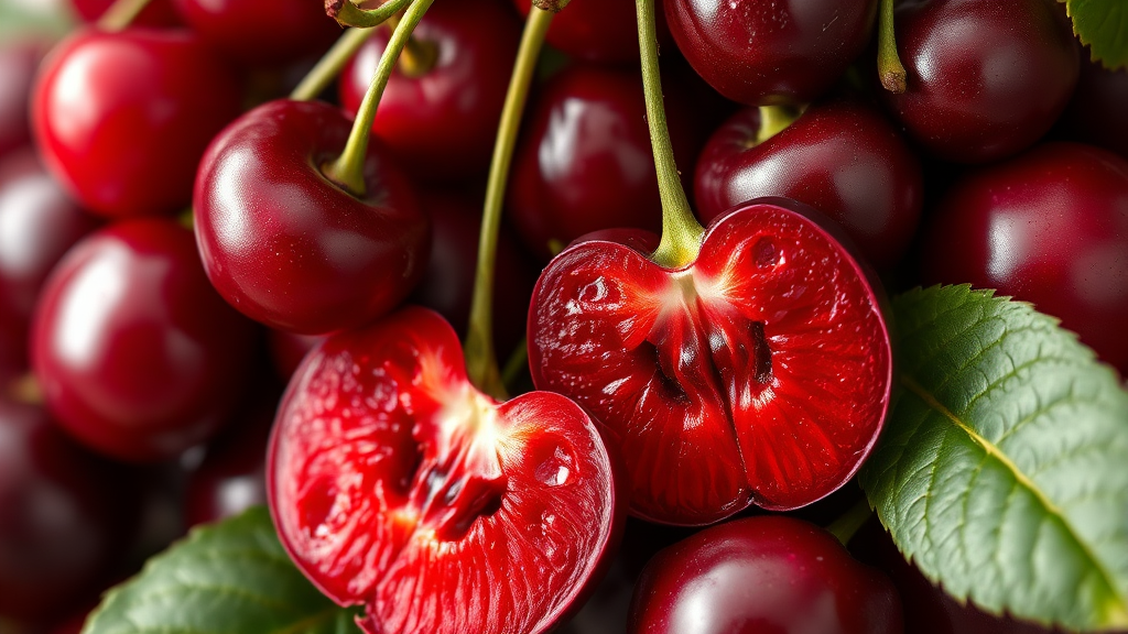 체리의 놀라운 효능 5가지 (realistic 스타일)